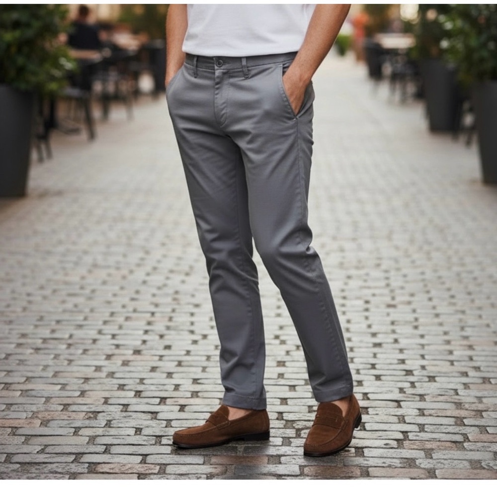 Dockers Men's Gray Slim Fit khaki Pants